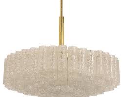 Round Glass Tiered Chandelier