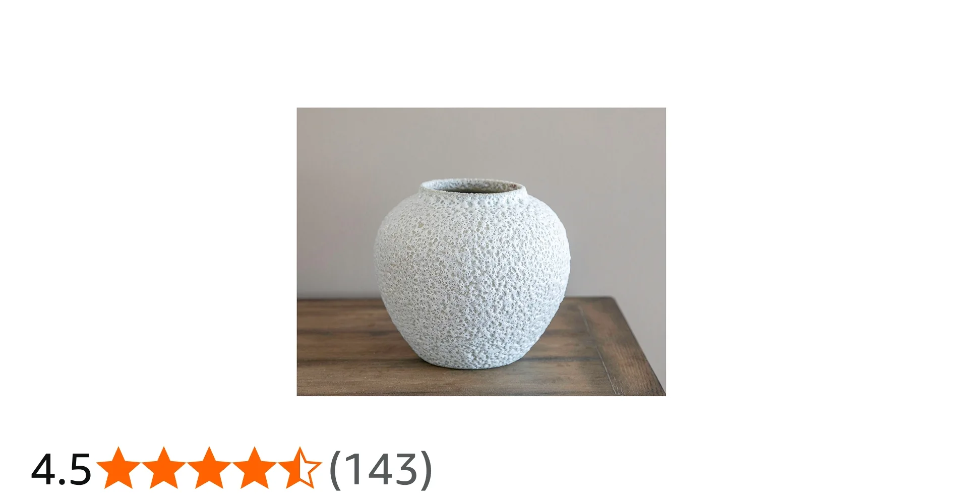 Round Textured Ceramic Vase