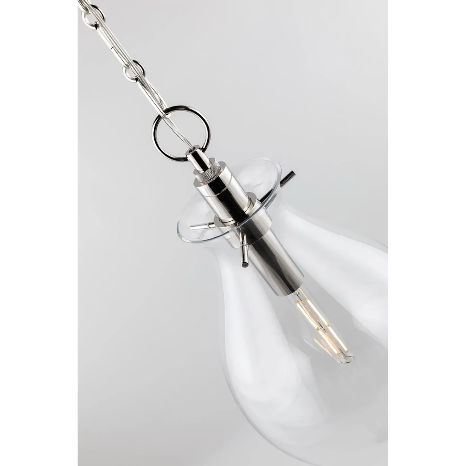 Polished Bronze Pendant Light