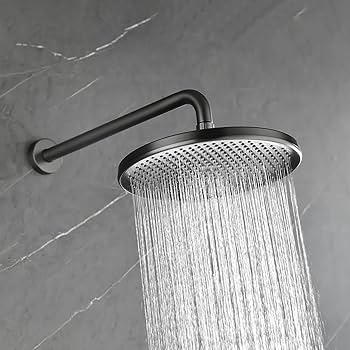 Matte Black Round Shower Head