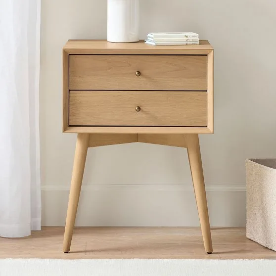 Mid-Century Modern Wood Nightstand