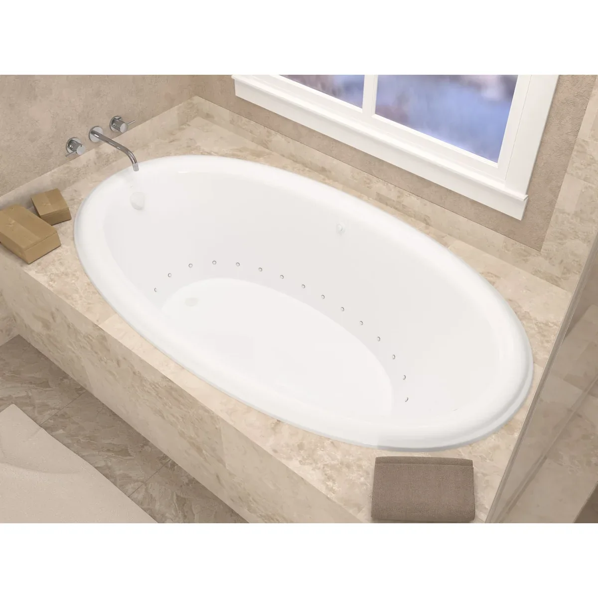 Atlantis Whirlpools Petite Oval Jetted Bathtub