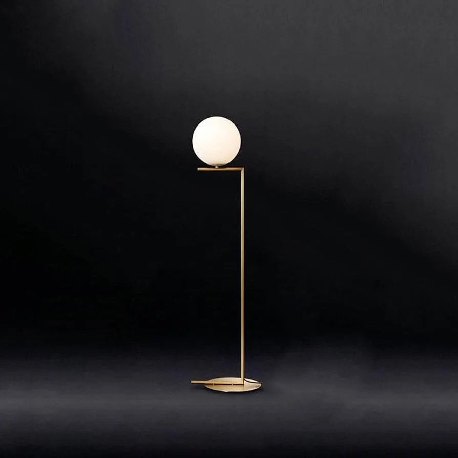 Minimalist Brass Floor Lamp