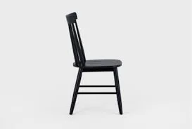 Renn Black Spindle Back Chair