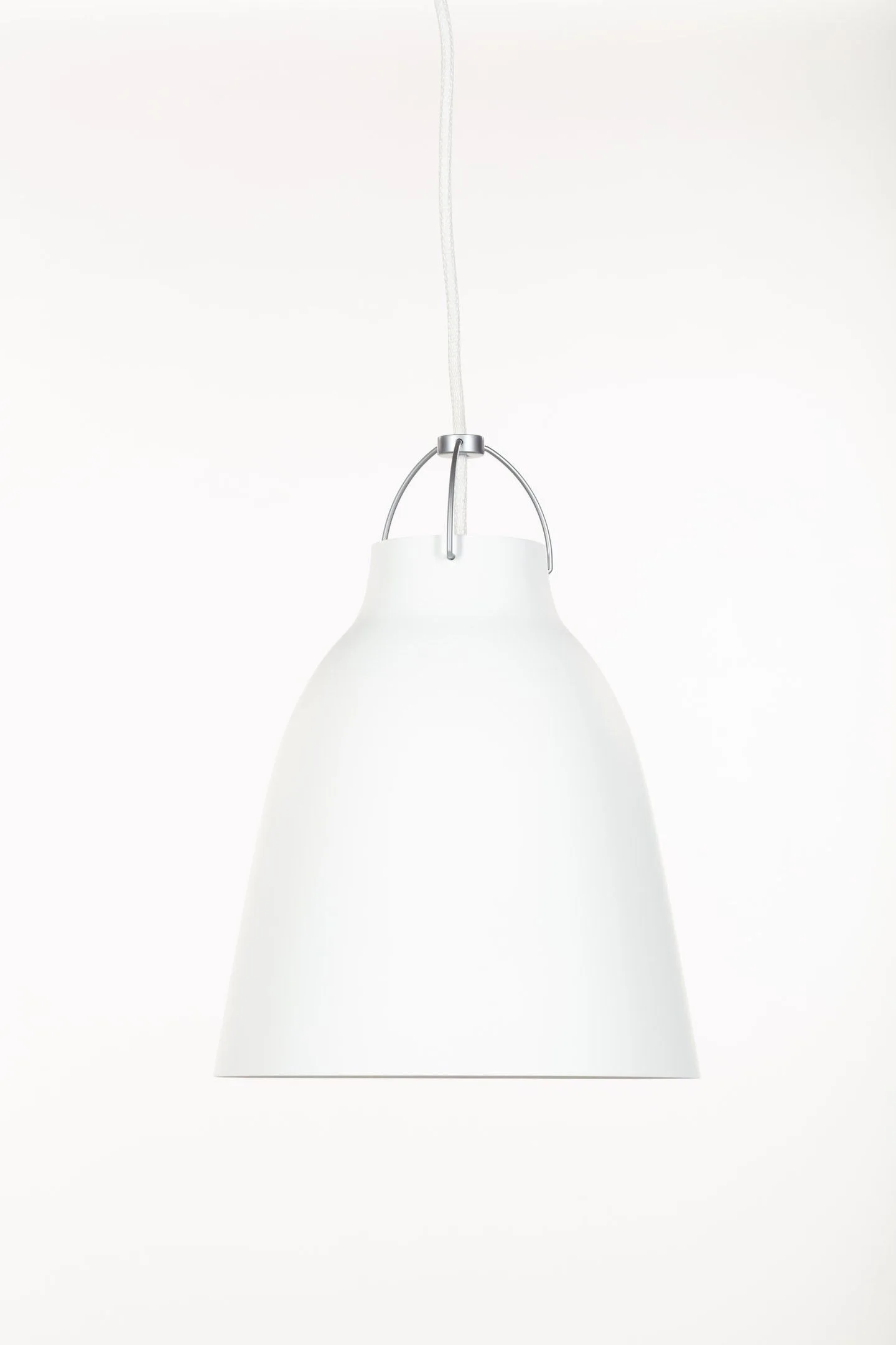 Matte White Metal Pendant Light