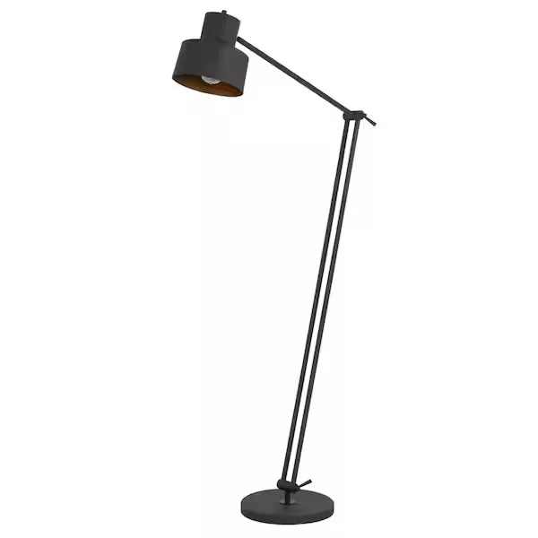 Davidson Matte Black Metal Floor Lamp