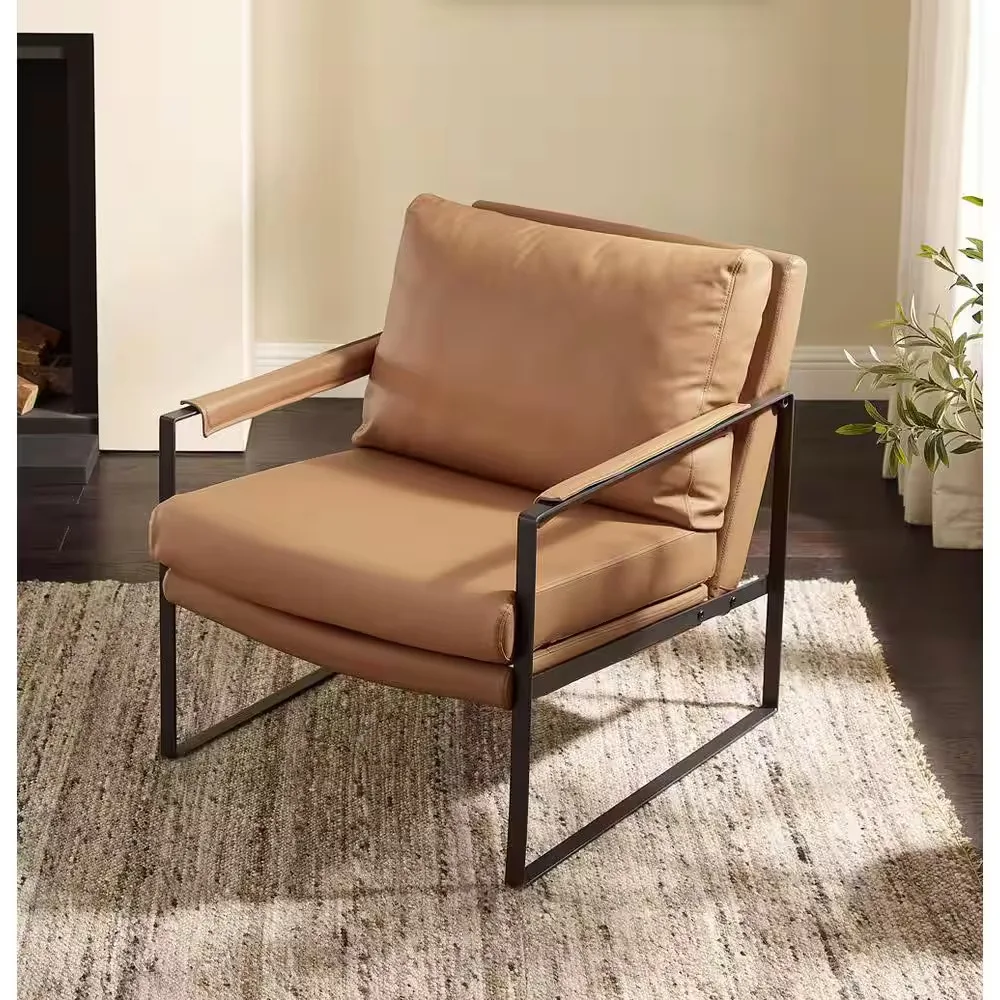Art Leon Leo Leather Accent Chair