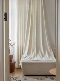 White Linen Curtain Panel