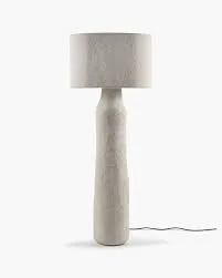 Sculptural White Floor Lamp