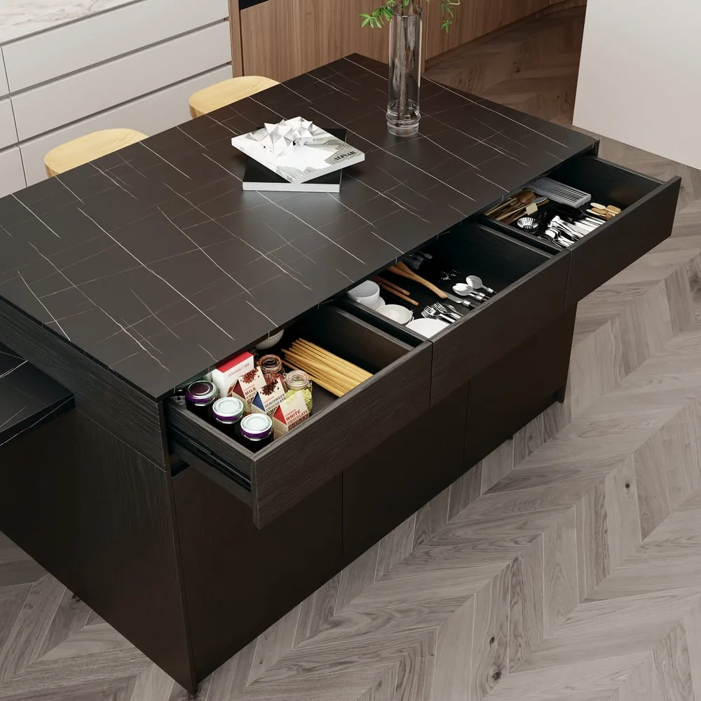 Modern Rectangular Kitchen Island
