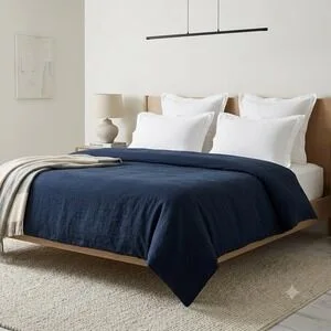 Solid Linen Bedding Set