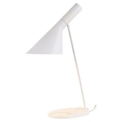 AJ Table Lamp White Conical Table Lamp