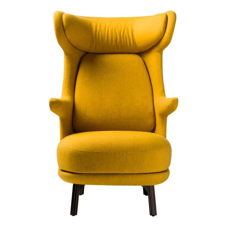 Dino Yellow Fabric Sculptural Armchair