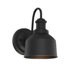 Matte Black Industrial Wall Sconce