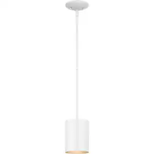 Minimalist White Cylindrical Pendant Light