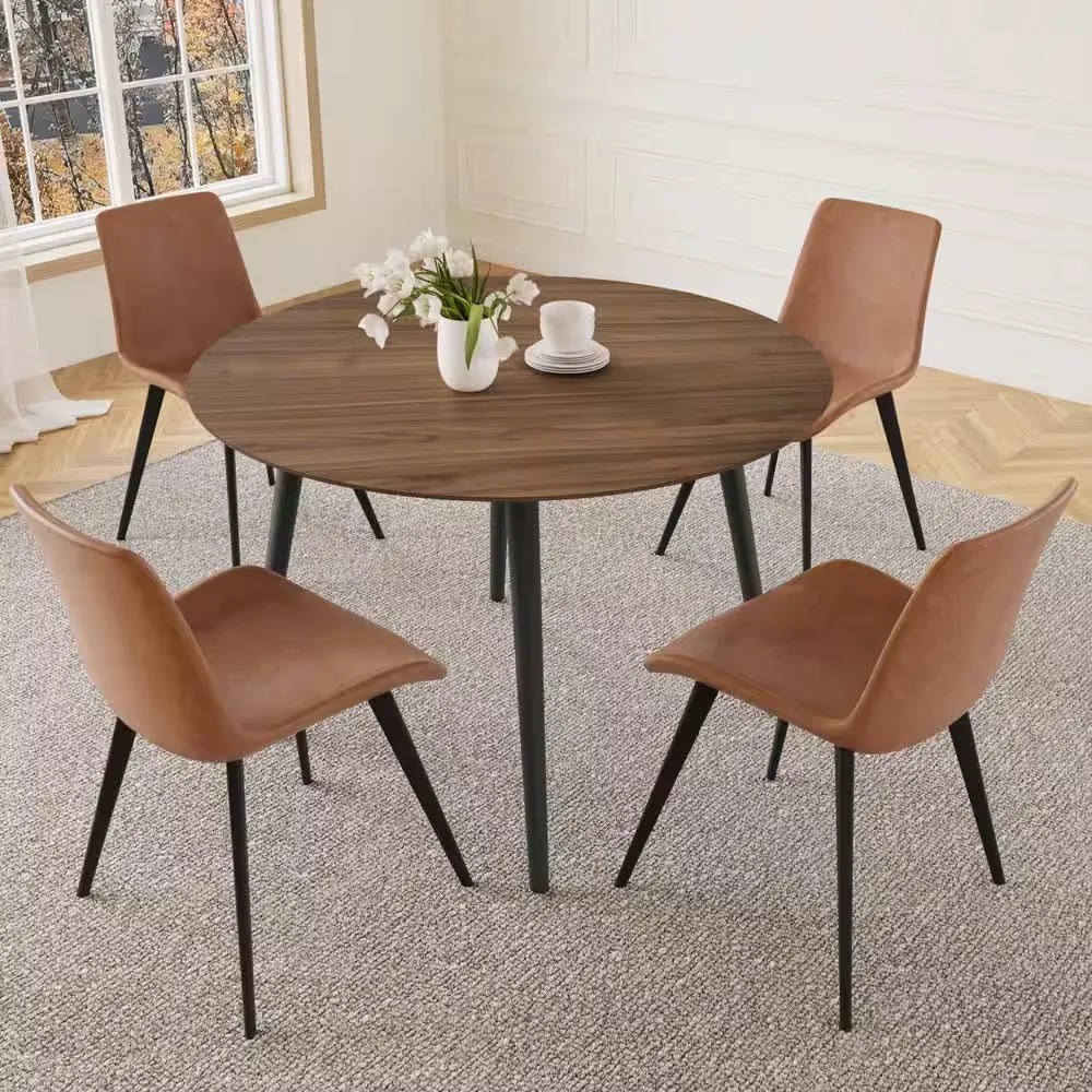 Mid-Century Modern Round Dining Table