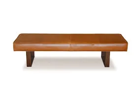 Rectangular Leather Bench