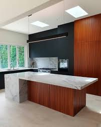 Modern Walnut Kitchen Island