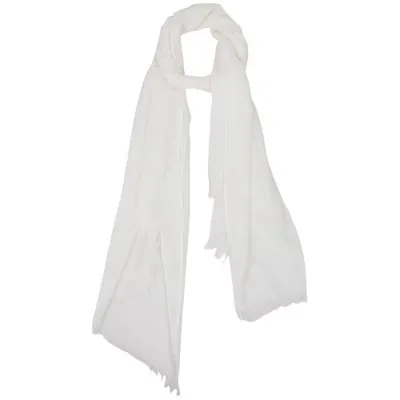 Solid White Scarf