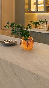 Taj Mahal Beige Stone Kitchen Island