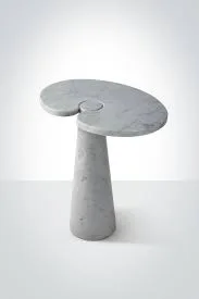 Eros Gray Marble Side Table