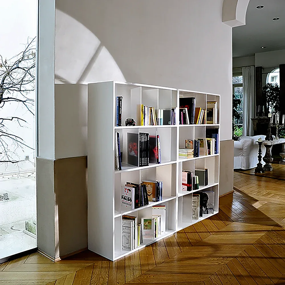 Kartell White Modular Grid Bookcase
