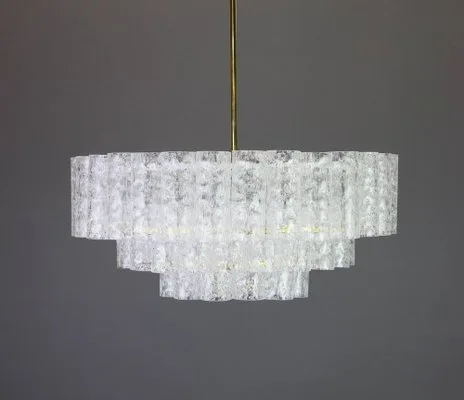 Glass Tiered Chandelier