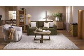 Reggie Olive Green Fabric Sofa