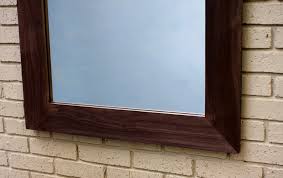 Solid Walnut Horizontal Wall Mirror