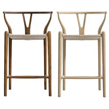 Wishbone Wood Counter Stool
