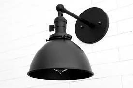 Matte Black Industrial Wall Sconce