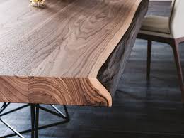 Natural Wood Live Edge Dining Table
