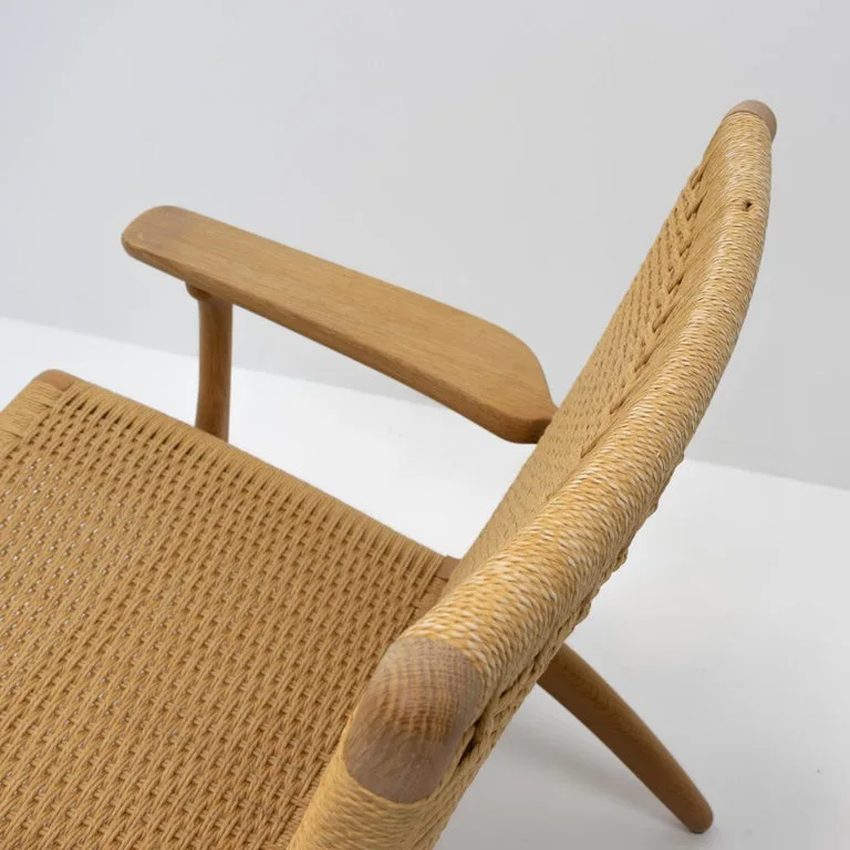 Oak Woven Lounge Chair