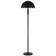 Rhys Matte Black Metal Floor Lamp