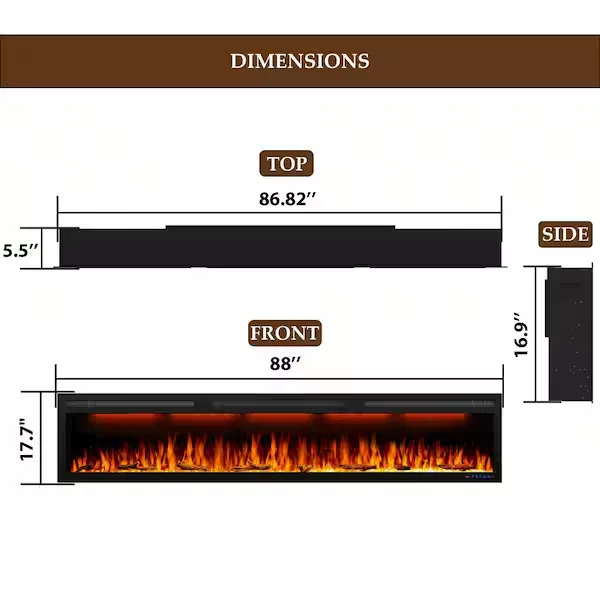 Linear Fireplace
