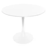 White Round Pedestal Dining Table
