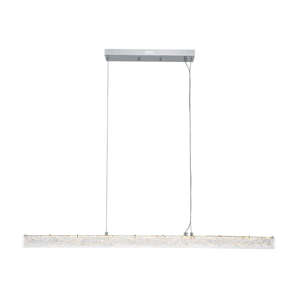 Chrome Linear Pendant Light