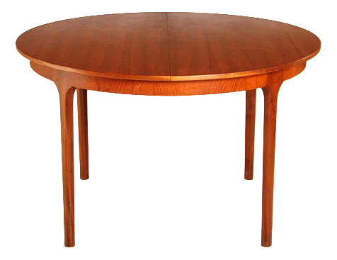 Mid-Century Round Teak Dining Table