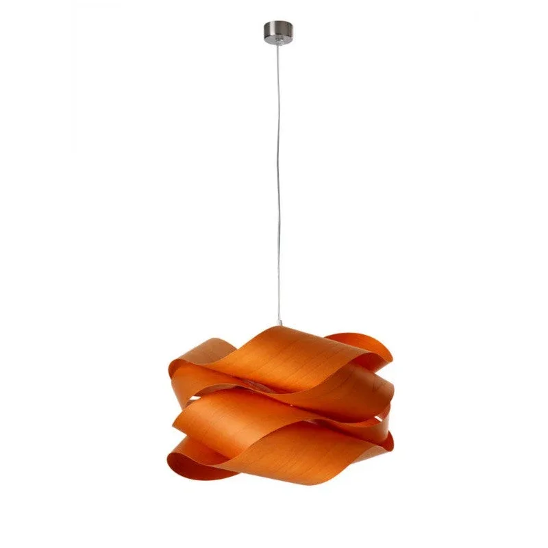 LZF Link Sculptural Wood Pendant Light