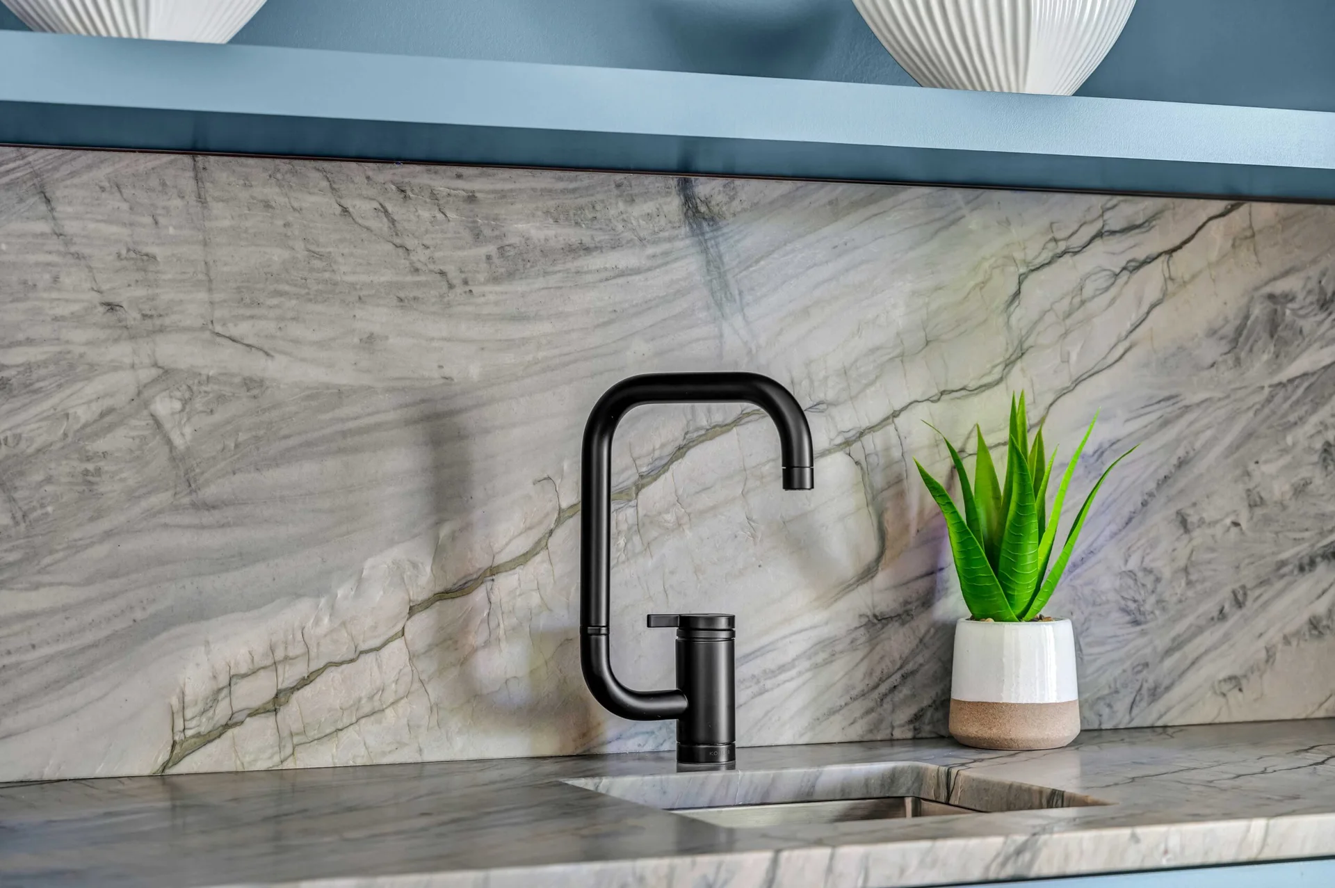 Matte Black Kitchen Faucet