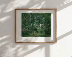 Vintage Edge of Woods Framed Wall Art