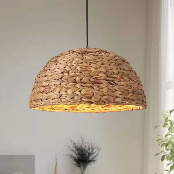 Natural Rattan Woven Pendant Light