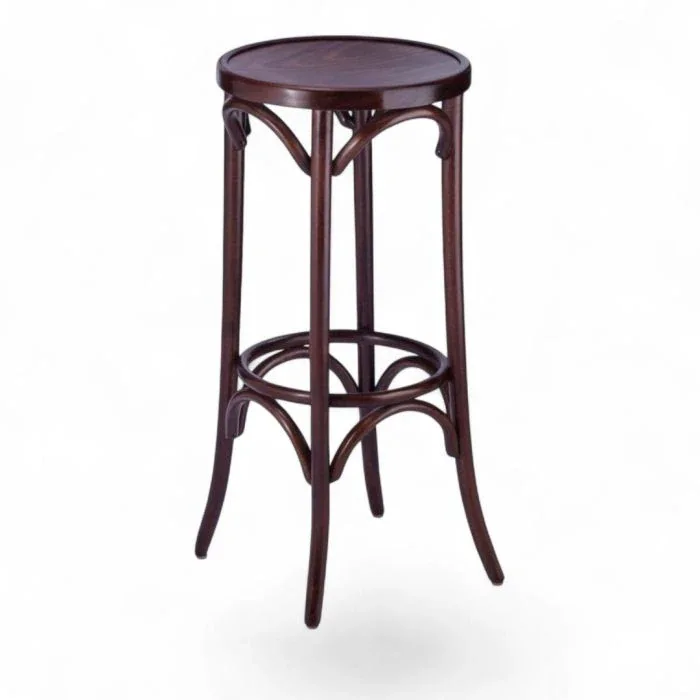 Round Bentwood Bar Stool