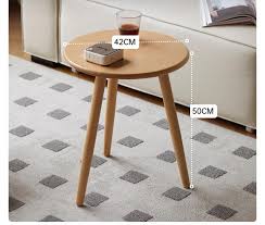 Minimalist Round Wood Side Table