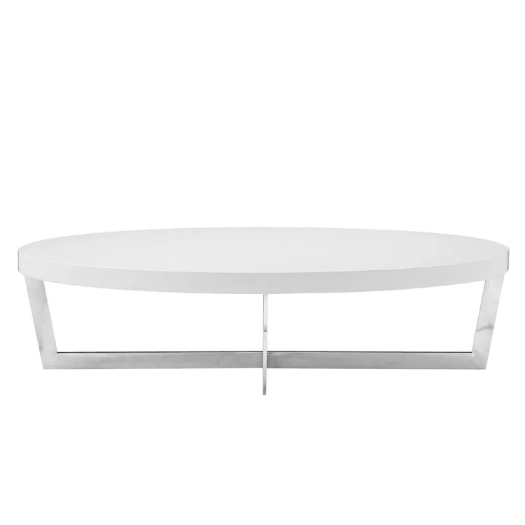 Tini Oval White Coffee Table