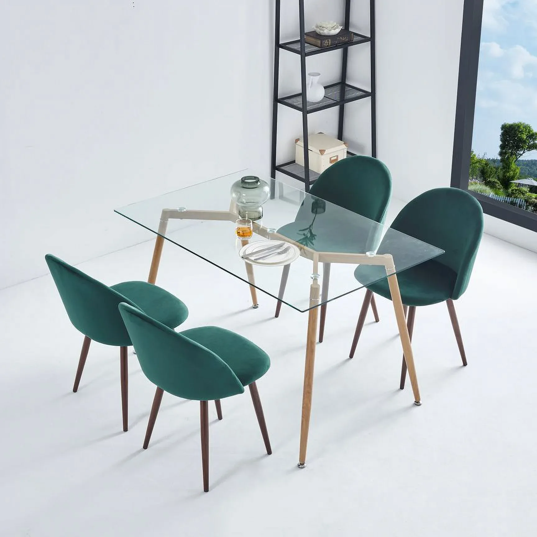 Rectangular Glass Dining Table
