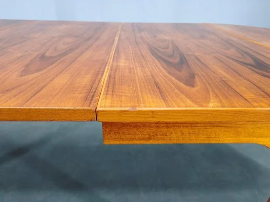 Extendable Dining Table Mid-Century Modern Teak Dining Table