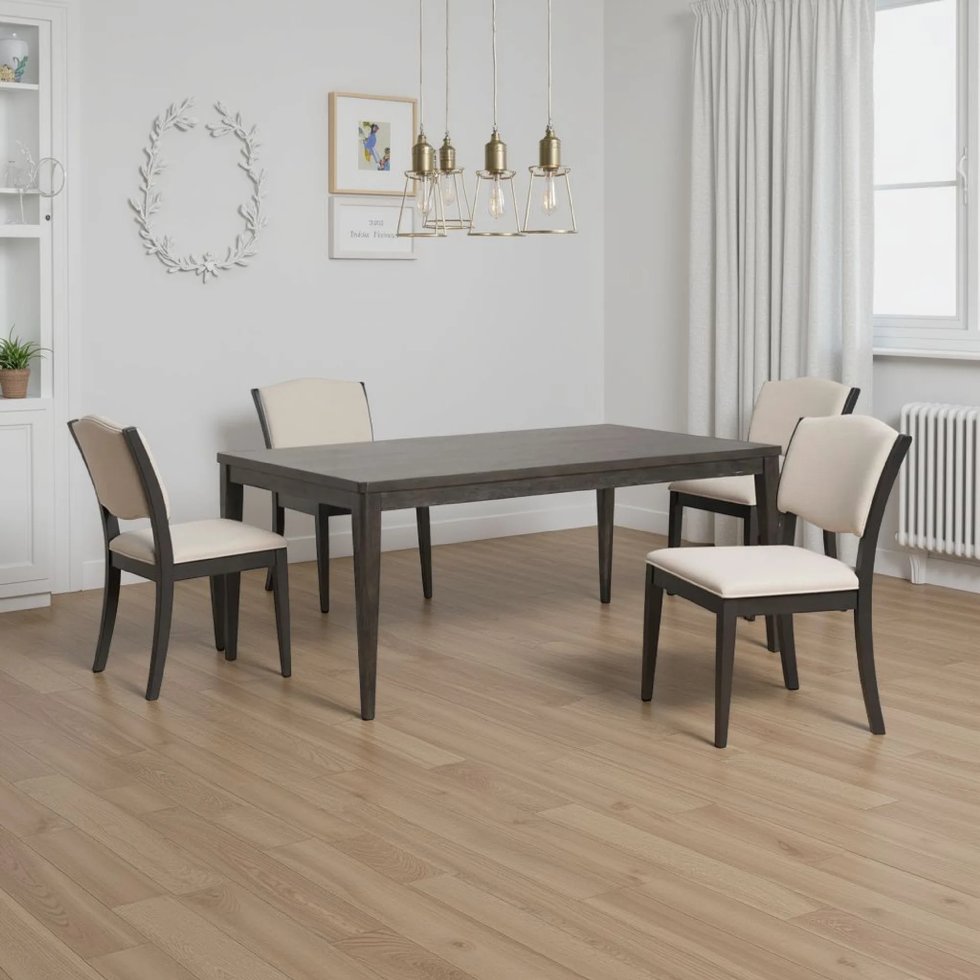 Oline Rectangular Wooden Dining Table