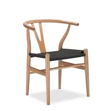 Natural Wood Wishbone Chair