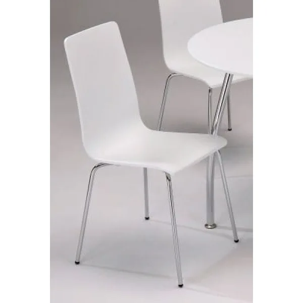 White Minimalist Dining Chair